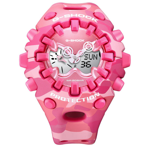 CASIO GAV01CMG4AJF G-SHOCK Color Camo Model Pink Shock Resistant Water Resistant LED Light