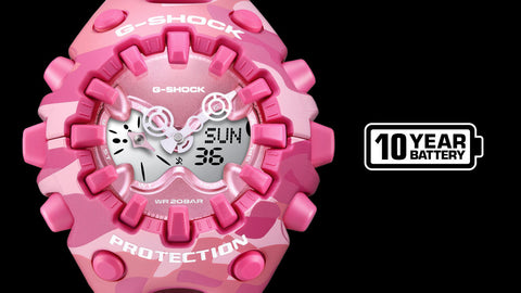 CASIO GAV01CMG4AJF G-SHOCK Color Camo Model Pink Shock Resistant Water Resistant LED Light