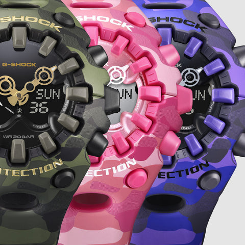 CASIO GAV01CMG4AJF G-SHOCK Color Camo Model Pink Shock Resistant Water Resistant LED Light
