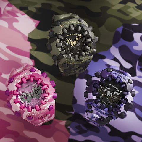 CASIO GAV01CMG4AJF G-SHOCK Color Camo Model Pink Shock Resistant Water Resistant LED Light