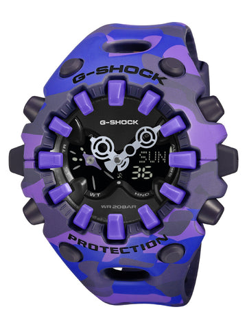 CASIO GAV01CMG6AJF G-SHOCK Color Camo Purple Shock Resistant Water Resistant LED Light