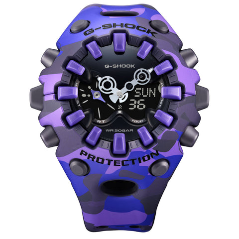 CASIO GAV01CMG6AJF G-SHOCK Color Camo Purple Shock Resistant Water Resistant LED Light