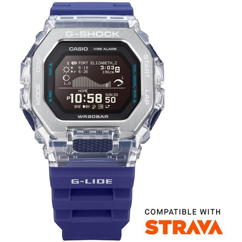 ブルー　スケルトン GBX-100S-2JF G-SHOCK G-LIDE（G-SHOCK） ネイビー GBX-100S-2JF G-LIDE Gショック G-SHOCK 時計