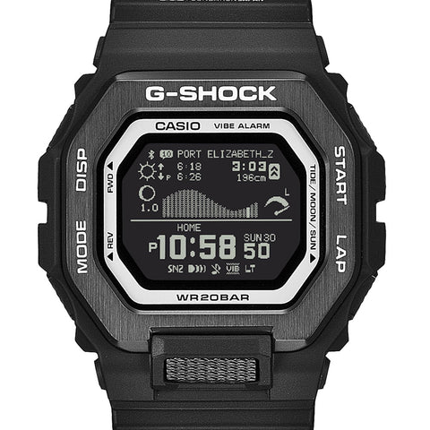 CASIO GBX100SFJ1JR Bluetooth G-SHOCK G-LIDE Surfrider Foundation Collaboration Black Water Resistant Shock Resistant