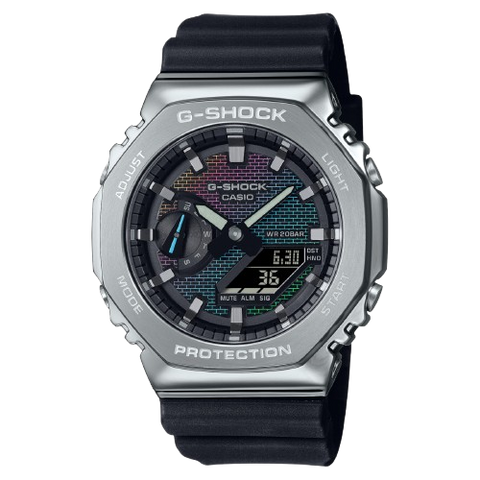 Casio G-SHOCK Men's Brick Pattern Design GM-2100RW-1AJF