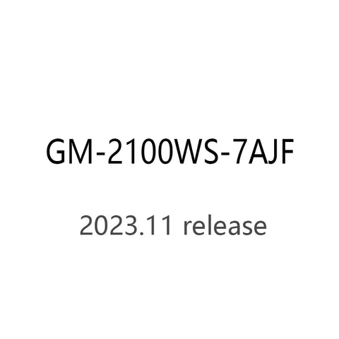 CASIO gshock GM-2100WS-7AJF GM-2100WS-7A Quartz Resin 20ATM watch 2023.11Release
