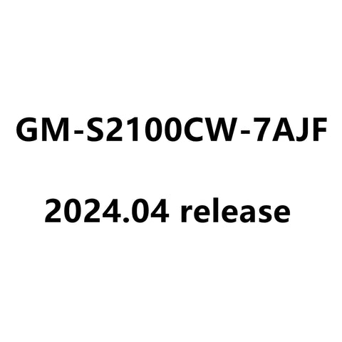 Casio  G-SHOCK  GM-S2100CW-7AJF GM-S2100CW-7A 2024.04 release Watch