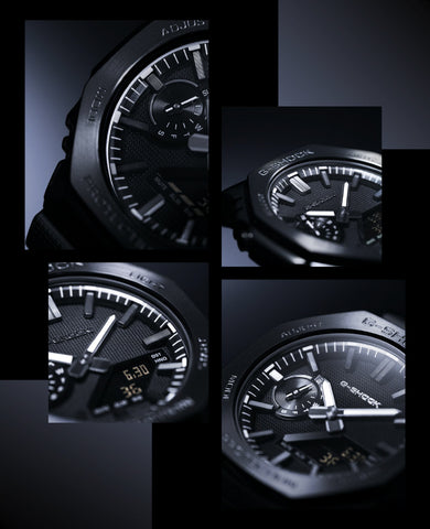 CASIO GM2100LXB1AJF G-SHOCK Luxe Black Metal Bezel Stylish Design Shock Resistant Water Resistant