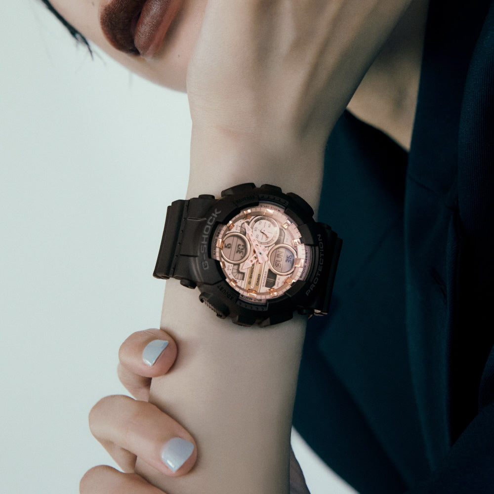 CASIO GMA-S140PG-1AJF Watch - G-SHOCK Series Stylish Black Design Shock Resistant Water Resistant LED Light (Image 2)