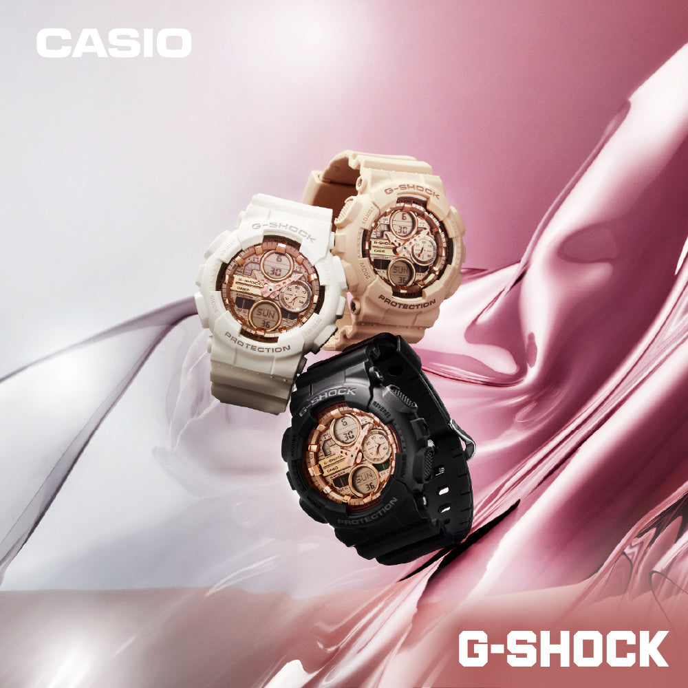 CASIO GMA-S140PG-1AJF Watch - G-SHOCK Series Stylish Black Design Shock Resistant Water Resistant LED Light (Image 4)