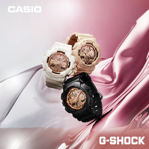 CASIO GMA-S140PG-1AJF Watch - G-SHOCK Series Stylish Black Design Shock Resistant Water Resistant LED Light (Image 4)