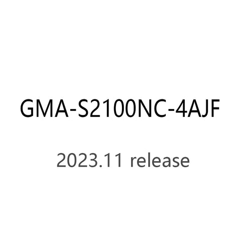 CASIO gshock GMA-S2100NC-4AJF GMA-S2100NC-4A Quartz resin 20ATM watch 2023.11release