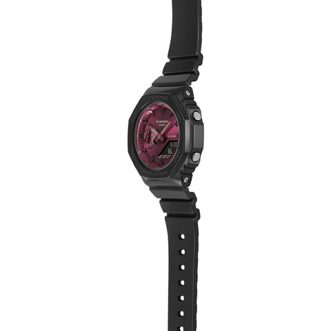 CASIO GMA-S2100RB-1AJF Watch - G-SHOCK Black & Red Color Theme Lightweight Shock Resistant Water Resistant Stylish Design (Im