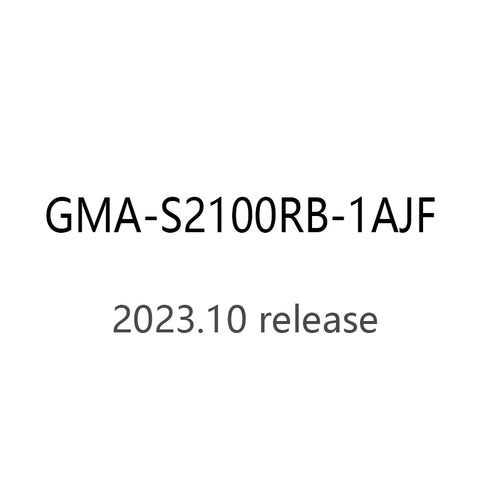 CASIO gshock GMA-S2100RB-1AJF GMA-S2100RB-1Aquartz 20ATM watch 2023.10 Release - IPPO JAPAN WATCH 