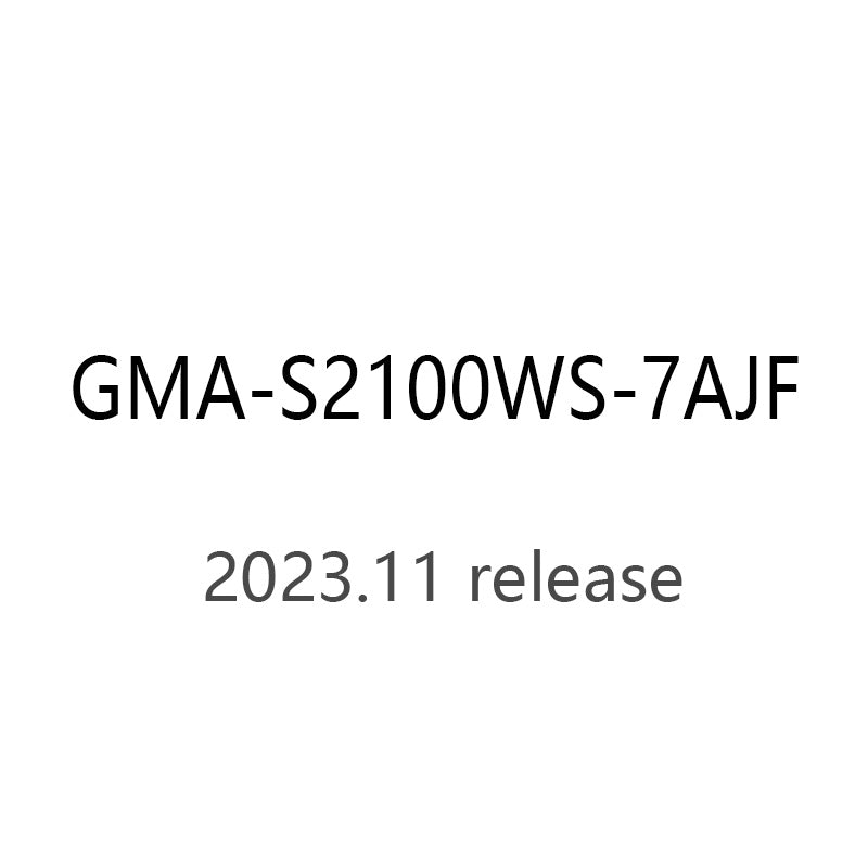 CASIO gshock GMA-S2100WS-7AJF GMA-S2100WS-7A Quartz Resin 20ATM watch 2023.11Release
