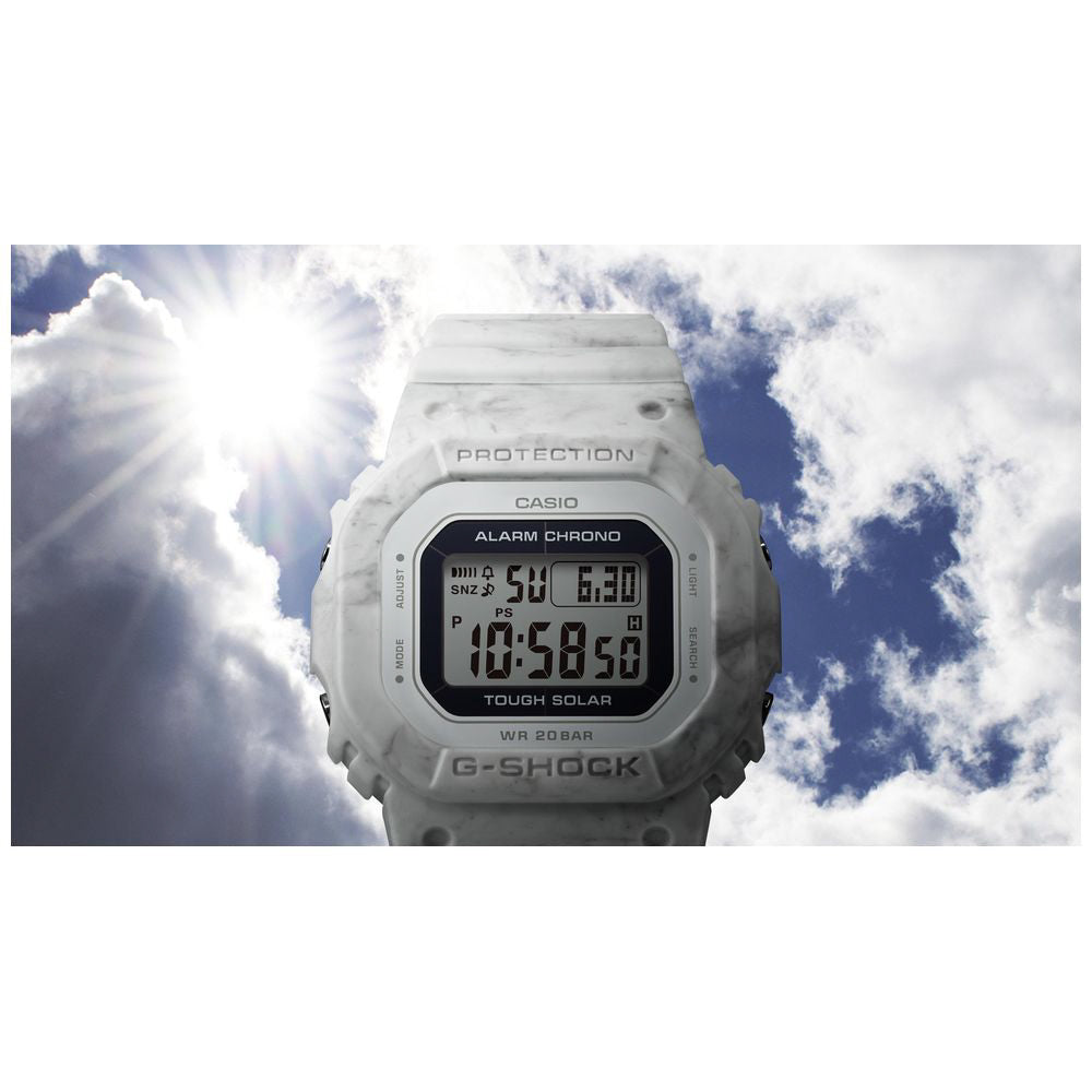 CASIO GMS-S5600RT-7JF Watch - Solar-Powered G-SHOCK, White Color, Travel-Inspired Design, Shock Resistant (Image 3)