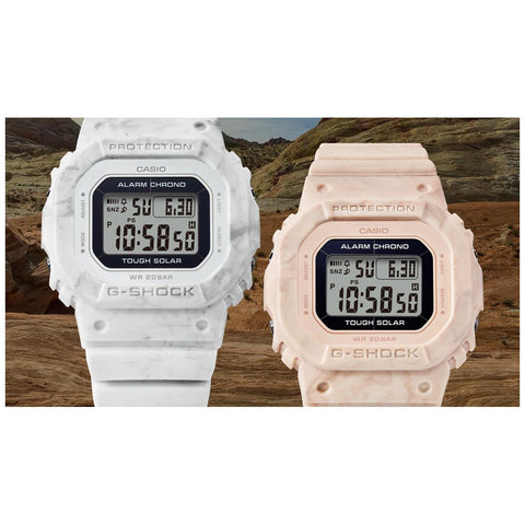 CASIO GMS-S5600RT-7JF Watch - Solar-Powered G-SHOCK, White Color, Travel-Inspired Design, Shock Resistant (Image 4)