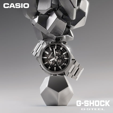 CASIO GST-W1000D-1AJF Bluetooth Solar Powered G-SHOCK G-STEEL Minimal Design Black Water Resistant Shock Resistant