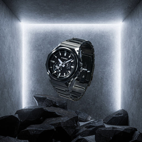 CASIO GSTB1000BD1AJF Bluetooth Solar Powered G-SHOCK G-STEEL Sleek Style Black IP Model Tough and Stylish Design