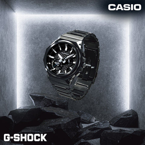 CASIO GSTB1000BD1AJF Bluetooth Solar Powered G-SHOCK G-STEEL Sleek Style Black IP Model Tough and Stylish Design