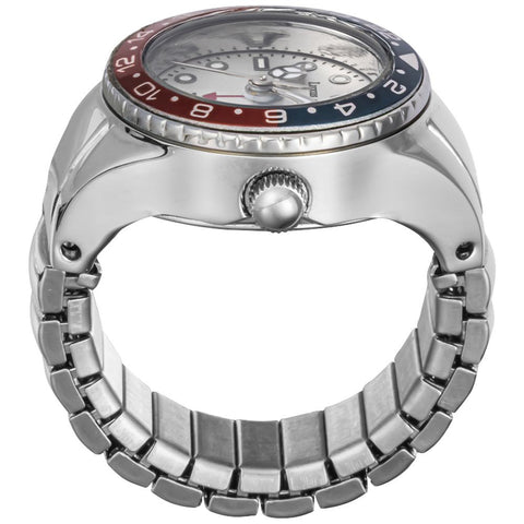 Other Overseas Manufacturers GT011WHBURD Elegant Silver White Ring Watch Stylish Design 1-Year Warranty Water Resistant