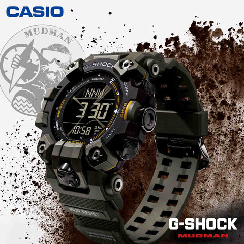 Casio Men's G-Shock Master of G Series Mudman Triple Sensor Model GW-9500-1JF