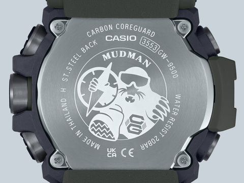 Casio Men's G-Shock Master of G Series Mudman Triple Sensor Model GW-9500-1JF