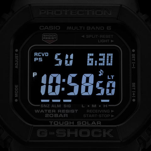 CASIO GW-M5610U-1BJF Watch - Men's G-SHOCK 20 Bar Waterproof Solar Radio GW-M5610 Series (Image 5)