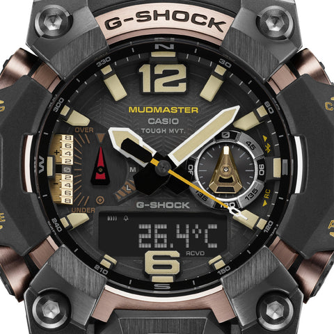 Casio Men's G-SHOCK MASTER OF G MUDMASTER Bluetooth Solar Radio Wave Watch with Biomass Plastic GWG-B1000-1A4JF