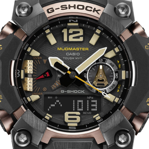 Casio Men's G-SHOCK MASTER OF G MUDMASTER Bluetooth Solar Radio Wave Watch with Biomass Plastic GWG-B1000-1A4JF