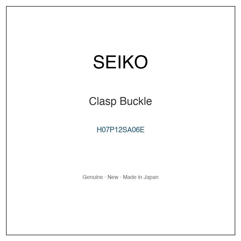 SEIKO H07P12SA06E Watch Parts