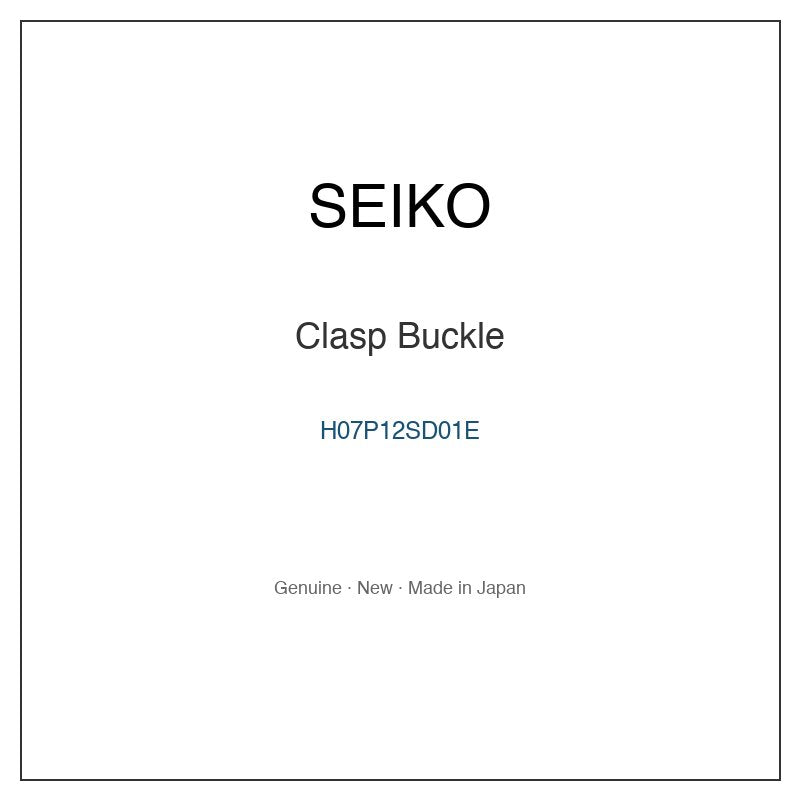 SEIKO H07P12SD01E Watch Parts