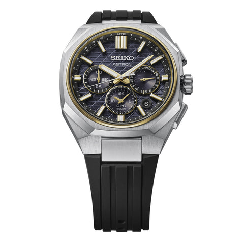 SEIKO HAB003J Solar GPS Satellite Timekeeping Limited Edition Elegant Black Design Durable Stainless Steel