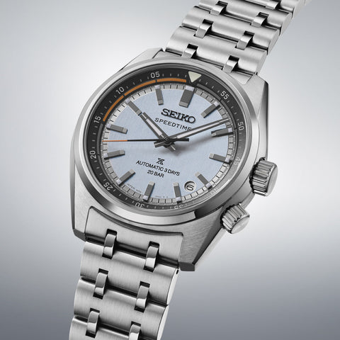 SEIKO HBC003J Mechanical Automatic Watch with Hand-Winding Blue Dial Stainless Steel Case Water Resistant