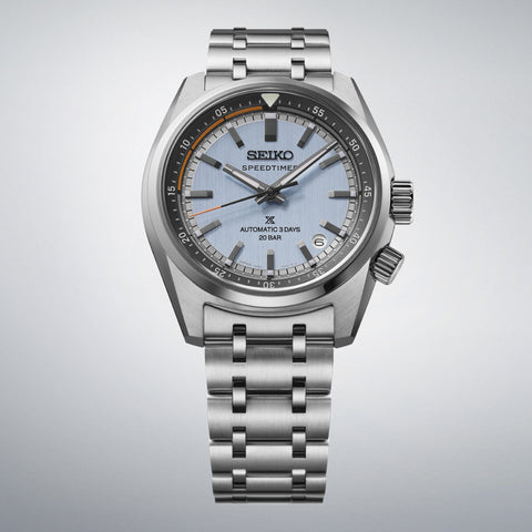 SEIKO HBC003J Mechanical Automatic Watch with Hand-Winding Blue Dial Stainless Steel Case Water Resistant