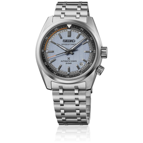 SEIKO HBC003J Mechanical Automatic Watch with Hand-Winding Blue Dial Stainless Steel Case Water Resistant