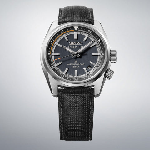 SEIKO HBC004J Mechanical Automatic Watch with Hand-Winding Blue Gray Dial Stainless Steel Case Water Resistant