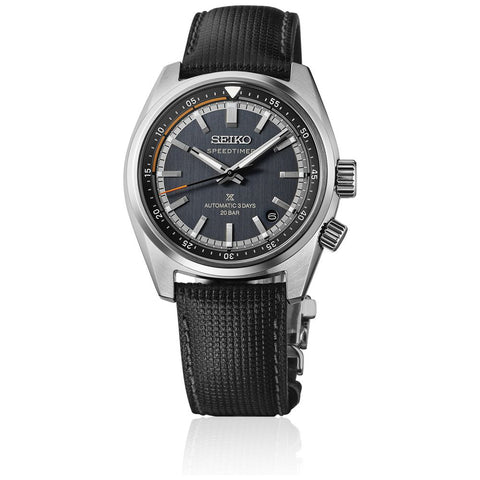 SEIKO HBC004J Mechanical Automatic Watch with Hand-Winding Blue Gray Dial Stainless Steel Case Water Resistant