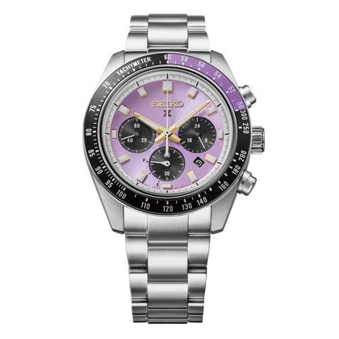 SEIKO HBJ005P Limited Edition 8000 Pieces Solar Powered Prospex 145th Anniversary Purple Dial Dive Watch