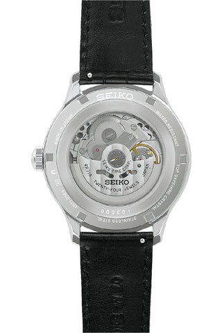 SEIKO HCB008J Mechanical Automatic Watch with Hand-Winding Feature Elegant Black Dial Stainless Steel Case Water