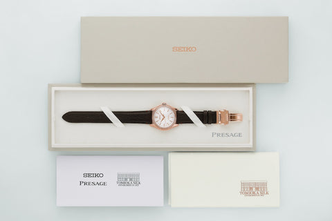 SEIKO HCC010J Limited Edition Mechanical Automatic with Hand-Winding Pink Gold Finish Presage Model 2000 Pieces Only
