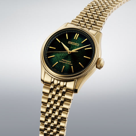 SEIKO HCC011J Limited Edition Mechanical Automatic Hand-Winding Presage Tradman's Bonsai Unique Green Dial 600 Pieces [Pre-Order: Releases Sep 5, 2026]