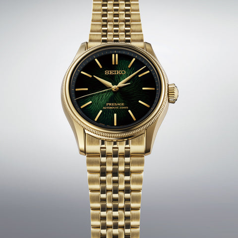 SEIKO HCC011J Limited Edition Mechanical Automatic Hand-Winding Presage Tradman's Bonsai Unique Green Dial 600 Pieces [Pre-Order: Releases Sep 5, 2026]