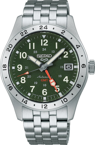 SEIKO HDB001J Mechanical Automatic Hand-Winding Seiko 5 Sports Green Stainless Steel Water Resistant