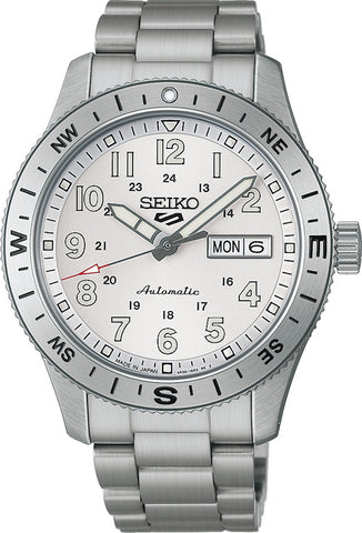 SEIKO HDB007J Automatic Mechanical Watch 100m Water Resistant Stainless Steel Case White Dial Sports Design