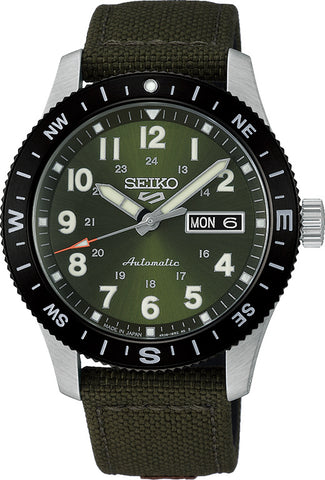 SEIKO HDB008J Automatic Mechanical Movement Water Resistant Durable Design Stylish Khaki Dial