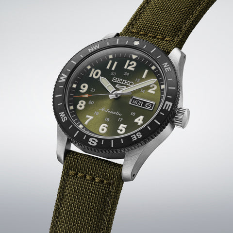 SEIKO HDB008J Automatic Mechanical Movement Water Resistant Durable Design Stylish Khaki Dial