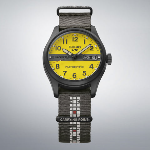 SEIKO HDB010J Limited Edition Mechanical Automatic Hand-Winding Seiko 5 Sports Collaboration Model Yellow 8000 Pieces [Pre-Order: Releases Sep 5, 2026]