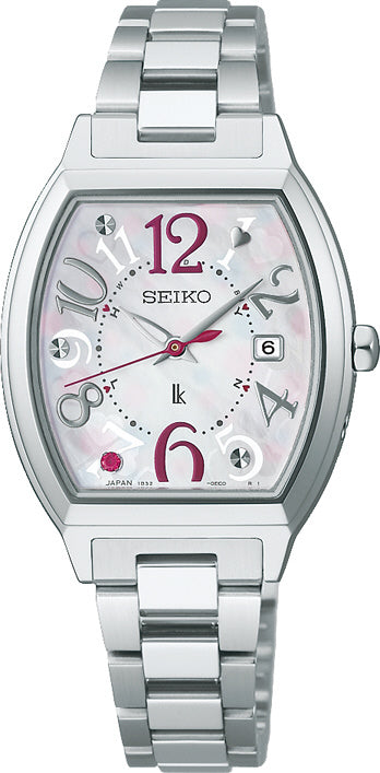 SEIKO HEE002J Watch - Limited Edition 600 Pieces Solar Powered Radio Controlled LUKIA White Elegant Design