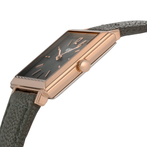 HL26QS0262 Heritage Square 2-Year Warranty Grey Elegant Design Water Resistant Stylish Timepiece